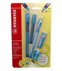 Набор для обучения письму Stabilo Left Right  для левшей, голубой 6318/41-5В